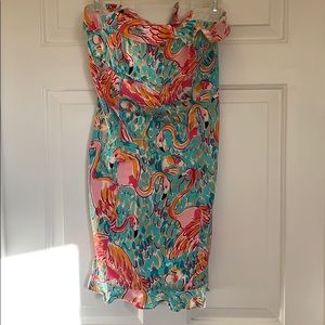SZ 4 Lilly Pulitzer strapless dress